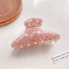 Women's Handmade Simple Geometric Leopard Print Hair Grab Clip Hair Accessories