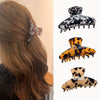 Women's Handmade Simple Geometric Leopard Print Hair Grab Clip Hair Accessories