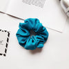 Women's Handmade Solid Color Chiffon Fabric Scrunchie Hair Tie Soft Hair Ring Accessory