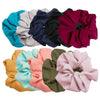 Women's Handmade Solid Color Chiffon Hair Tie Elastic Hair Band Cloth Hair Rope In A Simple Style