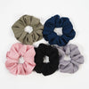 Women's Handmade Solid Color Chiffon Hair Tie Elastic Hair Band Cloth Hair Rope In A Simple Style
