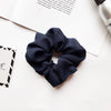 Women's Handmade Solid Color Chiffon Hair Tie Elastic Hair Band Cloth Hair Rope In A Simple Style