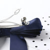 Women's Handmade Solid Color Doublesided Satin Ribbon Bow Hair Clip With Long Ribbon And Spring Top Clip