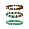 Women's Handmade Stainless Steel Woven Beaded Bracelet With Geometric Casual Style Adjustable Bracelet