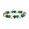 Women's Handmade Stainless Steel Woven Beaded Bracelet With Geometric Casual Style Adjustable Bracelet