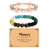 Women's Handmade Stainless Steel Woven Beaded Bracelet With Geometric Casual Style Adjustable Bracelet