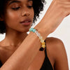 Women's Handmade Stainless Steel Woven Beaded Bracelet With Geometric Casual Style Adjustable Bracelet