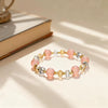 Women's Handmade Stainless Steel Woven Beaded Bracelet With Geometric Casual Style Adjustable Bracelet