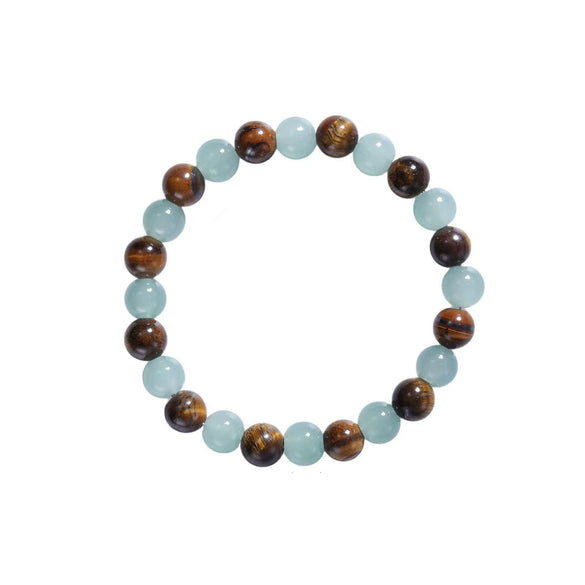 Women's Handmade Stainless Steel Woven Beaded Bracelet With Geometric Casual Style Adjustable Bracelet