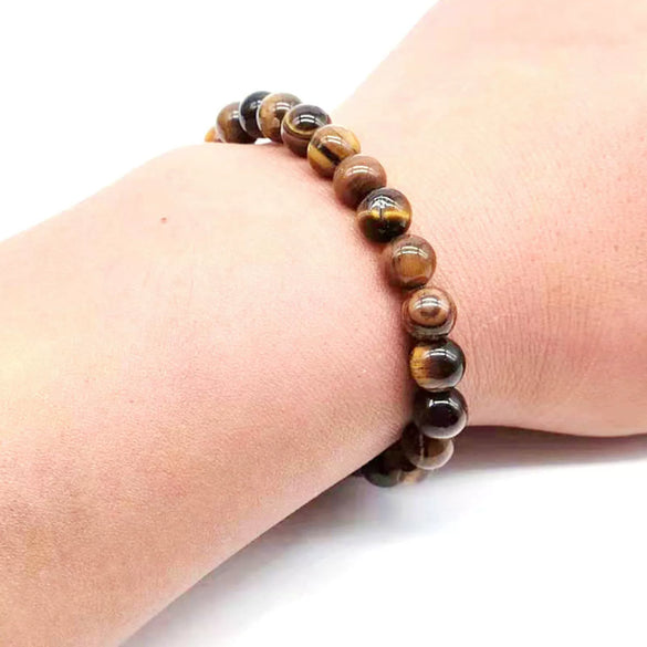 Women's Handmade Stainless Steel Woven Beaded Bracelet With Geometric Casual Style Adjustable Bracelet