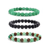 Women's Handmade Stainless Steel Woven Beaded Bracelet With Geometric Casual Style Adjustable Bracelet