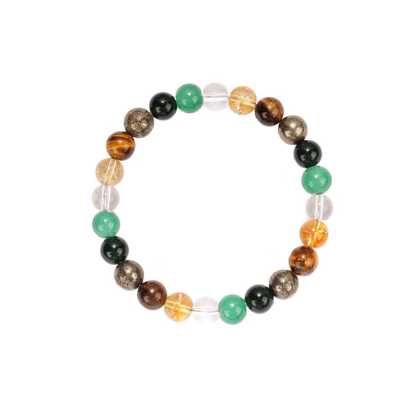Women's Handmade Stainless Steel Woven Beaded Bracelet With Geometric Casual Style Adjustable Bracelet
