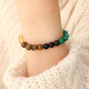 Women's Handmade Stainless Steel Woven Beaded Bracelet With Geometric Casual Style Adjustable Bracelet