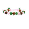 Women's Handmade Stainless Steel Woven Beaded Bracelet With Geometric Casual Style Adjustable Bracelet