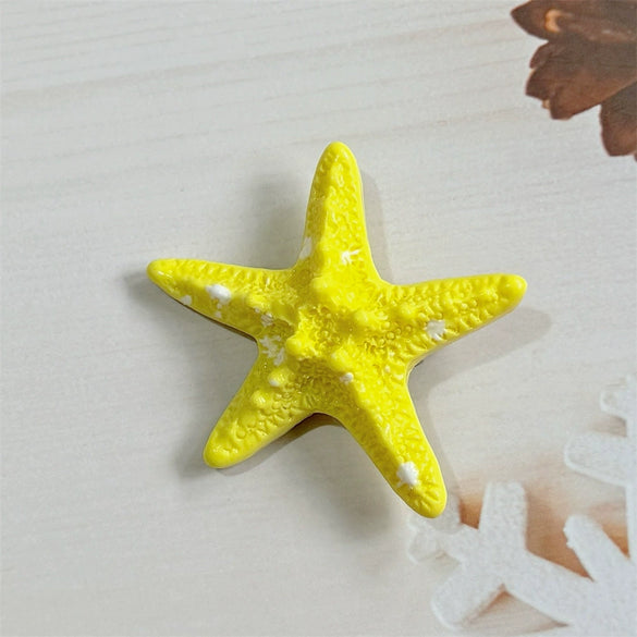 Women's Handmade Starfish Mixed Materials Hairpin Summer Vacation Side Hair Accessory Bangs Clip