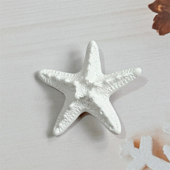 Women's Handmade Starfish Mixed Materials Hairpin Summer Vacation Side Hair Accessory Bangs Clip