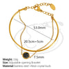 Women's Handmade 316L Stainless Steel Electroplated Light Luxury Allmatch Fashion Simple Bracelet