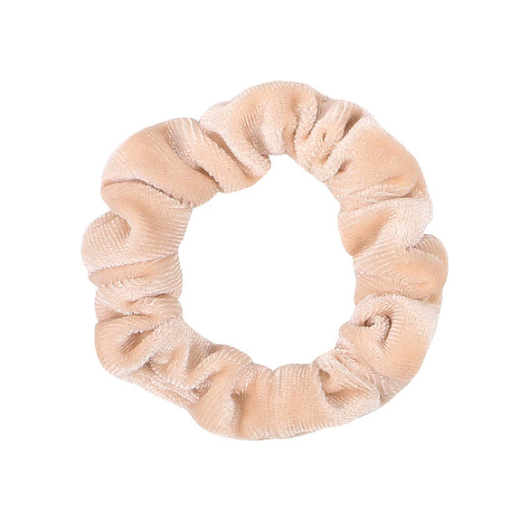 Women's Handmade Velvet Scrunchie Hair Ring With Voluminous Gathered Design Cloth Sporty Fashion Hair Accessory