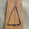 Women's Handwoven Metal And Organic Glass Geometric Ball Chain Evil Eye Necklace