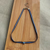 Women's Handwoven Metal And Organic Glass Geometric Ball Chain Evil Eye Necklace