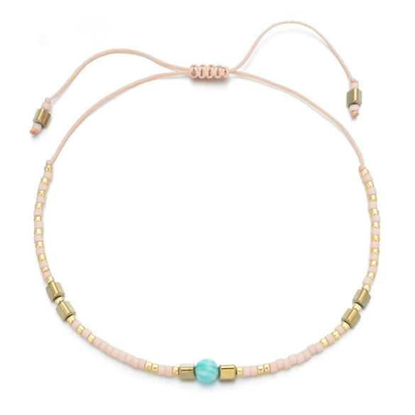 Women's Handwoven Natural Pearl Beaded Bracelet
