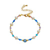 Women's Handwoven Natural Pearl Geometric Bracelet