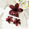 Women's Headwear Flower Clip Threepiece Set Egg Flower Shark Clip Paint Style
