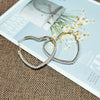 Women's Heart Shaped Alloy Pearl Earrings Electroplated Fashion Love Ear Jewelry With Artificial Gem Inlay