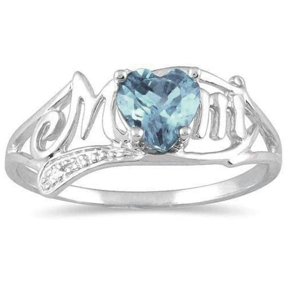 Women's Heart Shaped Alloy Ring With Diamond Inlay Sweet Cool Geometric Style Fashion Jewelry Gift