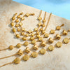 Women's Heart Shaped Shell Pattern Stainless Steel Bracelet With 18K Gold Vacuum Plating And Geometric Light Luxury Style