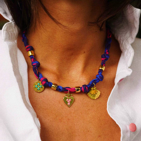 Women's Heart Shaped Stainless Steel And Titanium Steel Electroplated Jewelry Necklace Pendant