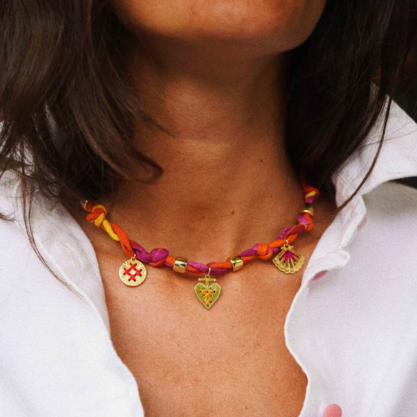 Women's Heart Shaped Stainless Steel And Titanium Steel Electroplated Jewelry Necklace Pendant