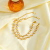 Women's Heart Shaped Stainless Steel Bracelet With 18K Vacuum Plating And Zircon Inlay Elegant Geometric Fashion Jewelry