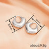 Women's Heavy Industry Exaggerated Geometric Ushaped Copper Electroplated Earrings