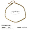 Women's High Color 18K Gold Plated Titanium Steel Conch Sea Star Shell Thick Rope Necklace Fashion Jewelry