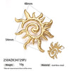 Women's High Color 18K Gold Plated Titanium Steel Conch Sea Star Shell Thick Rope Necklace Fashion Jewelry