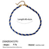 Women's High Color 18K Gold Plated Titanium Steel Conch Sea Star Shell Thick Rope Necklace Fashion Jewelry