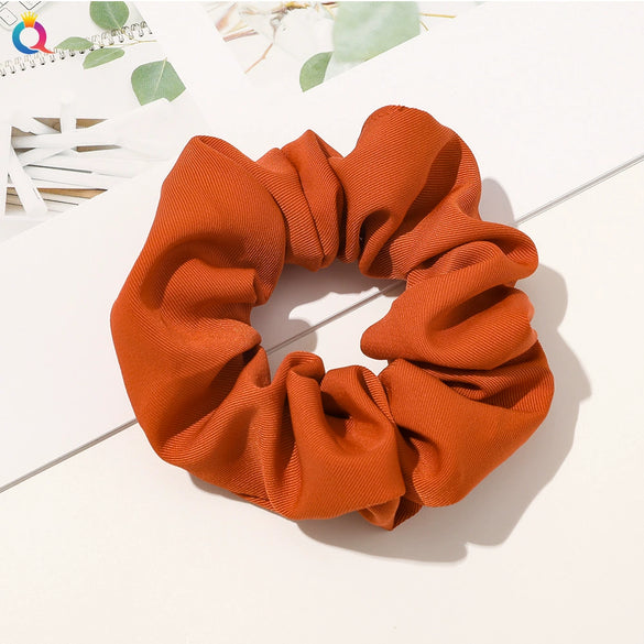 Women's High Elastic Plaid Fabric Hair Tie Handmade Simple Ponytail Hair Accessory For Everyday Styling