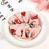 Women's High Elastic Plaid Fabric Hair Tie Handmade Simple Ponytail Hair Accessory For Everyday Styling
