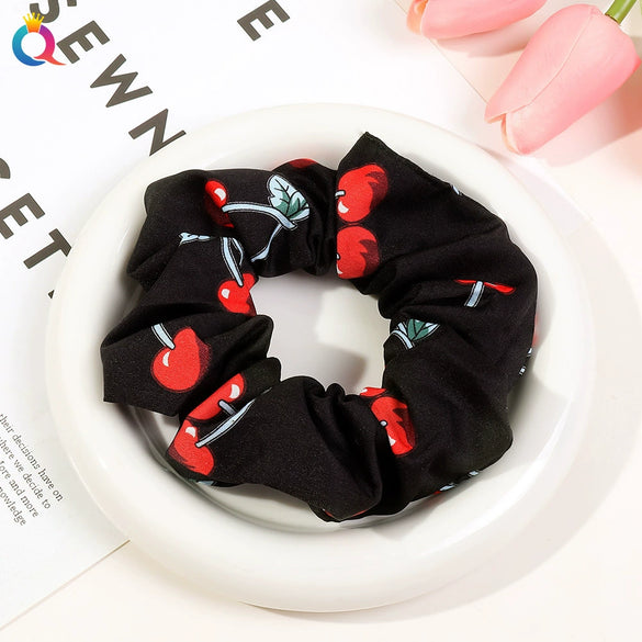 Women's High Elastic Plaid Fabric Hair Tie Handmade Simple Ponytail Hair Accessory For Everyday Styling
