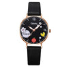 Women's High End Niche Fashion Quartz Watch With Round Dial Canvas Strap Alloy Case And Ordinary Glass Mirror For Versatile Use