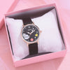 Women's High End Niche Fashion Quartz Watch With Round Dial Canvas Strap Alloy Case And Ordinary Glass Mirror For Versatile Use