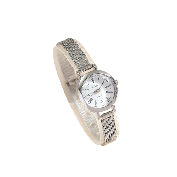 Women's Highclass Cold Style Niche Quartz Watch Alloy Case And Strap Round Dial Simple Elegant Retro