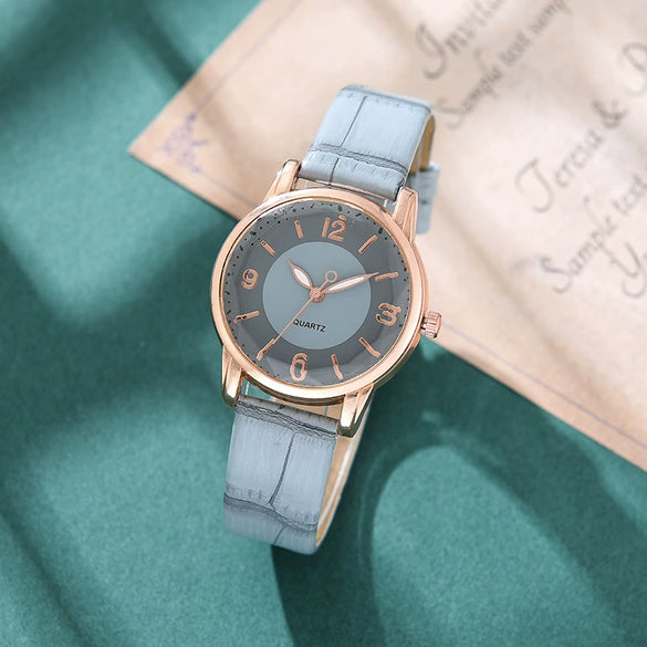 Women's Highclass Cold Style Niche Quartz Watch Alloy Case And Strap Round Dial Simple Elegant Retro