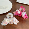 Women's Highend Acetic Acid Hair Accessories Lace Bow Ponytail Clip