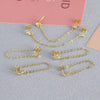 Women's Highend Fashion Cross Chain Tassel Earrings Copper Geometric U Shape Electroplated Jewelry
