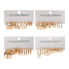 Women's Highend Fashion Geometric Metal Earrings With Electroplating