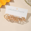 Women's Highend Fashion Geometric Metal Earrings With Electroplating