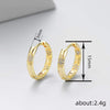 Women's Highend Fashion Jewelry Copper Geometric Microinlaid Zirconia Wheat Earrings