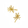 Women's Highend Fashionable Elegant Asymmetrical Titanium Steel And 18K Stainless Steel Snowflake Earrings With Electroplating